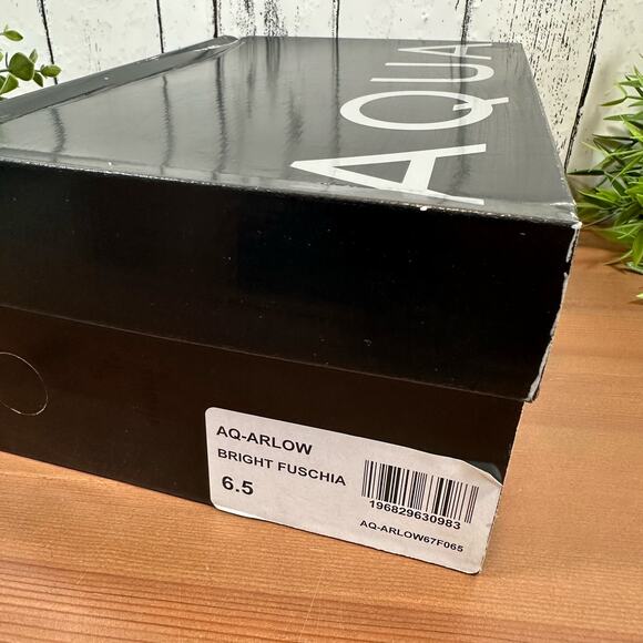 AQUA Women's Arlow Ankle Strap High Heel Fuschia Sandals Size 6.5 $108 - Picture 9 of 9